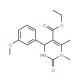Ethyl 4-(3-methoxyphenyl)-1,6-dimethyl-2-oxo-1,2,3,4-tetrahydro-5-pyrimidinecarboxylate - chemical structure image