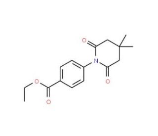 Ethyl 4-(4,4-dimethyl-2,6-dioxopiperidino)-benzenecarboxylate (CAS 279692-23-8) - chemical structure image