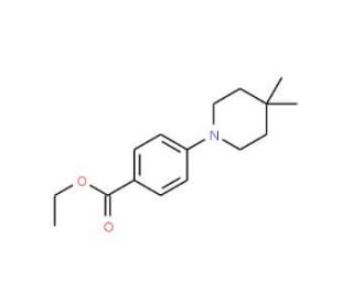 Ethyl 4-(4,4-dimethylpiperidino)benzenecarboxylate (CAS 406233-25-8) - chemical structure image