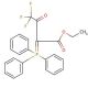Ethyl 4,4,4-trifluoro-2-(triphenylphosphoranylidene)acetoacetate (CAS 83961-56-2) - chemical structure image