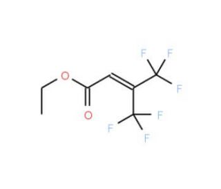 Ethyl 4,4,4-trifluoro-3-(trifluoromethyl)crotonate (CAS 1513-60-6) - chemical structure image