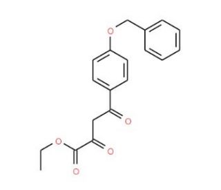 Ethyl 4-(4-benzyloxyphenyl)-2,4-dioxobutanoate (CAS 57696-12-5) - chemical structure image