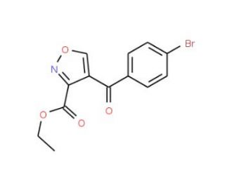Ethyl 4-(4-bromobenzoyl)-3-isoxazolecarboxylate (CAS 338408-83-6) - chemical structure image