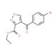 Ethyl 4-(4-bromobenzoyl)-3-isoxazolecarboxylate (CAS 338408-83-6) - chemical structure image