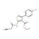 Ethyl 4-(4-bromophenyl)-2-[(cyanoacetyl)amino]-thiophene-3-carboxylate - chemical structure image