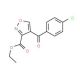 Ethyl 4-(4-chlorobenzoyl)-3-isoxazolecarboxylate - chemical structure image