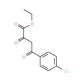 ethyl 4-(4-chlorophenyl)-2,4-dioxobutanoate (CAS 5814-38-0) - chemical structure image