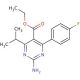 Ethyl 4-(4-Fluorophenyl)-6-isopropyl-2-amino-pyrimidine-5-carboxylate (CAS 712320-67-7) - chemical structure image