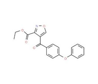 Ethyl 4-(4-phenoxybenzoyl)-3-isoxazolecarboxylate - chemical structure image
