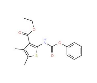 ethyl 4,5-dimethyl-2-[(phenoxycarbonyl)amino]thiophene-3-carboxylate - chemical structure image