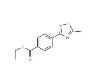 Ethyl 4-(5-methyl-1,2,4-oxadiazol-3-yl)benzoate (CAS 850375-01-8) - chemical structure image