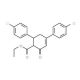 Ethyl 4,6-bis(4-chlorophenyl)-2-oxo-3-cyclohexene-1-carboxylate (CAS 26379-96-4) - chemical structure image