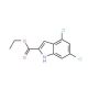 Ethyl 4,6-dichloro-1H-indole-2-carboxylate (CAS 53995-82-7) - chemical structure image