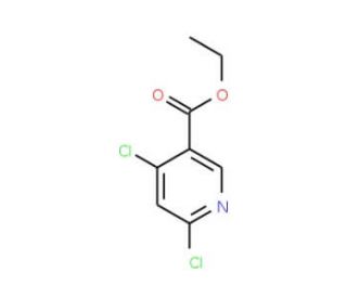 Ethyl 4,6-dichloronicotinate (CAS 40296-46-6) - chemical structure image