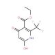 Ethyl 4,6-dihydroxy-2-(trifluoromethyl)nicotinate (CAS 103900-77-2) - chemical structure image