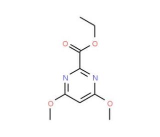 Ethyl 4,6-dimethoxypyrimidine-2-carboxylate (CAS 128276-49-3) - chemical structure image