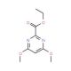 Ethyl 4,6-dimethoxypyrimidine-2-carboxylate (CAS 128276-49-3) - chemical structure image