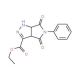 Ethyl 4,6-dioxo-5-phenyl-1,3a,4,5,6,6a-hexahydropyrrolo[3,4-c]pyrazole-3-carboxylate (CAS 2997-63-9) - chemical structure ima