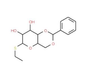 Ethyl 4,6-O-benzylidene-b-D-thiogalactopyranoside (CAS 56119-28-9) - chemical structure image