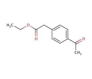 ethyl (4-acetylphenyl)acetate (CAS 1528-42-3) - chemical structure image