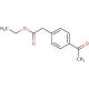 ethyl (4-acetylphenyl)acetate (CAS 1528-42-3) - chemical structure image