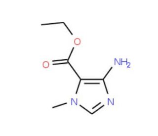 Ethyl 4-amino-1-methyl-1H-imidazole-5-carboxylate (CAS 61982-18-1) - chemical structure image