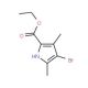 Ethyl 4-bromo-3,5-dimethylpyrrole-2-carboxylate (CAS 5408-07-1) - chemical structure image