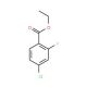 Ethyl 4-chloro-2-fluorobenzoate (CAS 4793-20-8) - chemical structure image