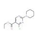 Ethyl 4-chloro-2-(piperidin-1-yl)pyrimidine-5-carboxylate (CAS 34750-24-8) - chemical structure image