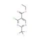 Ethyl 4-chloro-2-(trifluoromethyl)pyrimidine-5-carboxylate (CAS 720-01-4) - chemical structure image