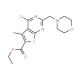 ethyl 4-chloro-5-methyl-2-(morpholin-4-ylmethyl)thieno[2,3-d]pyrimidine-6-carboxylate - chemical structure image