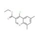 Ethyl 4-chloro-6,8-dimethylquinoline-3-carboxylate (CAS 31602-09-2) - chemical structure image