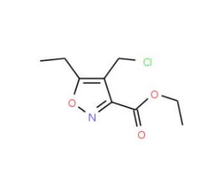 Ethyl 4-(chloromethyl)-5-ethylisoxazole-3-carboxylate - chemical structure image