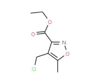 Ethyl 4-(chloromethyl)-5-methylisoxazole-3-carboxylate (CAS 886498-32-4) - chemical structure image