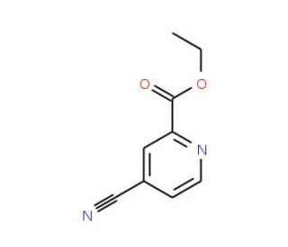 Ethyl 4-cyano-2-pyridinecarboxylate (CAS 97316-50-2) - chemical structure image