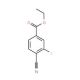 Ethyl 4-cyano-3-fluorobenzenecarboxylate - chemical structure image