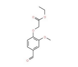 Ethyl (4-formyl-2-methoxyphenoxy)acetate (CAS 51264-70-1) - chemical structure image
