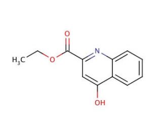 Ethyl 4-hydroxy-2-quinolinecarboxylate (CAS 24782-43-2) - chemical structure image