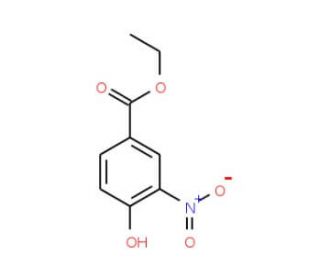 Ethyl 4-hydroxy-3-nitrobenzoate (CAS 19013-10-6) - chemical structure image