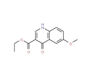 Ethyl 4-hydroxy-6-methoxyquinoline-3-carboxylate (CAS 77156-78-6) - chemical structure image