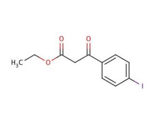 Ethyl (4-iodobenzoyl)acetate (CAS 63131-30-6) - chemical structure image