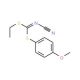 Ethyl (4-methoxyphenyl) cyanocarbonimidodithioate - chemical structure image