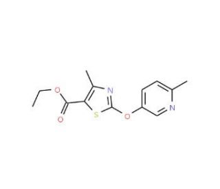 ethyl 4-methyl-2-[(6-methylpyridin-3-yl)oxy]-1,3-thiazole-5-carboxylate - chemical structure image