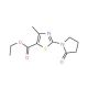 ethyl 4-methyl-2-(2-oxopyrrolidin-1-yl)-1,3-thiazole-5-carboxylate - chemical structure image