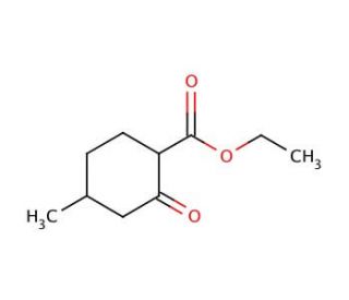 Ethyl 4-methyl-2-cyclohexanone-1-carboxylate (CAS 13537-82-1) - chemical structure image