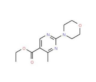 Ethyl 4-methyl-2-morpholinopyrimidine-5-carboxylate (CAS 78318-44-2) - chemical structure image