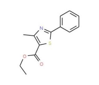 Ethyl 4-methyl-2-phenyl-1,3-thiazole-5-carboxylate (CAS 53715-64-3) - chemical structure image
