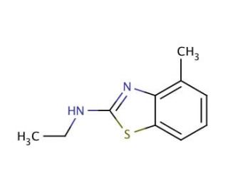 Ethyl-(4-methyl-benzothiazol-2-yl)-amine - chemical structure image
