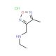 Ethyl-(4-methyl-furazan-3-ylmethyl)-amine hydrochloride - chemical structure image