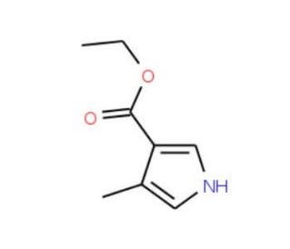 Ethyl 4-methylpyrrole-3-carboxylate (CAS 2199-49-7) - chemical structure image
